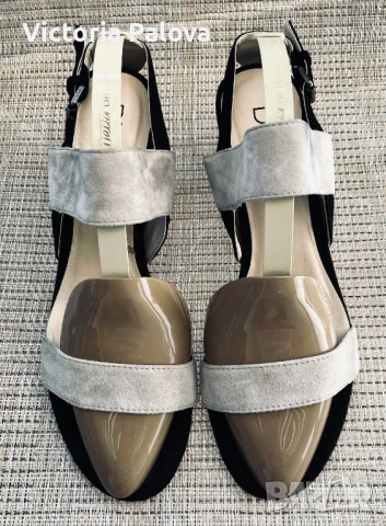 Скъпи елегантни сандали DI LAURO Италия, снимка 3 - Сандали - 51045049