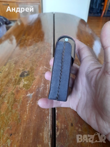 Стар кожен калъф за цигари,табакера Кюстендил, снимка 3 - Други ценни предмети - 53297896