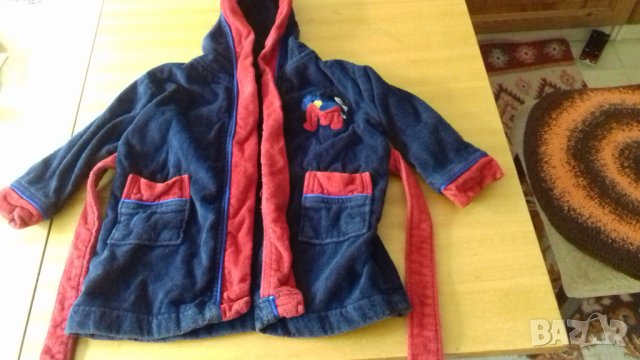 Бебешка хавлийка Дисни,бебешко халатче за момченце ,12-18месеца,чист памук