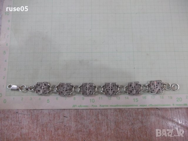 Верижка филигранна сребърна - 925 пр. - 17,30 гр., снимка 4 - Други - 37684496