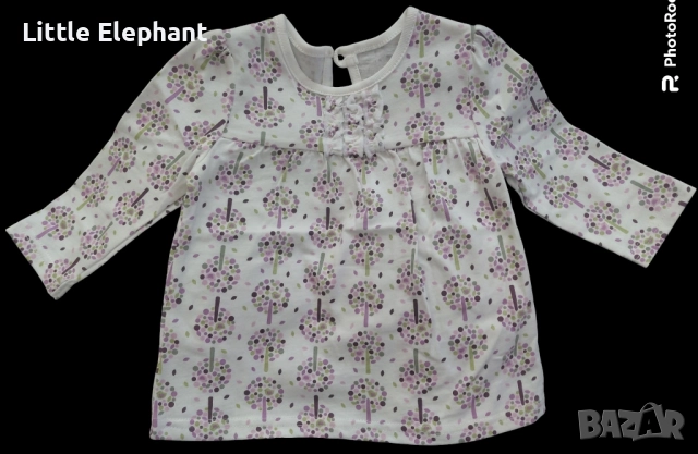 Блузка с дълъг ръкав за момиченце на 3-6 мес"The tree of love",Англия/нова