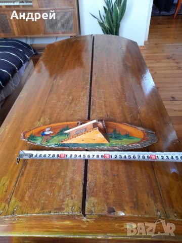 Стара дървена декорация,сувенир #18, снимка 2 - Антикварни и старинни предмети - 40450648