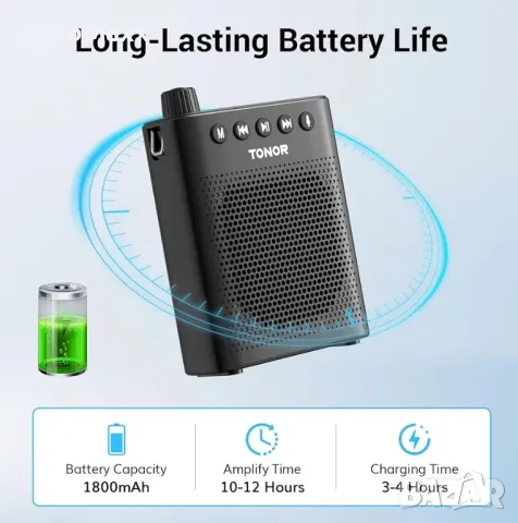 TONOR Преносим гласов усилвател , снимка 3 - Ресийвъри, усилватели, смесителни пултове - 49942778