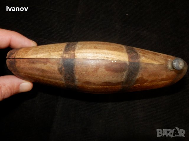 Стар дървен павур / бърдуче, снимка 2 - Антикварни и старинни предмети - 37351079