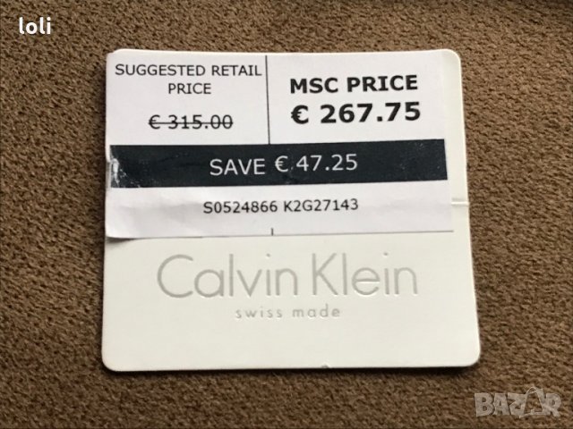 CK Calvin Klein нов мъжки часовник, снимка 2 - Мъжки - 27773546
