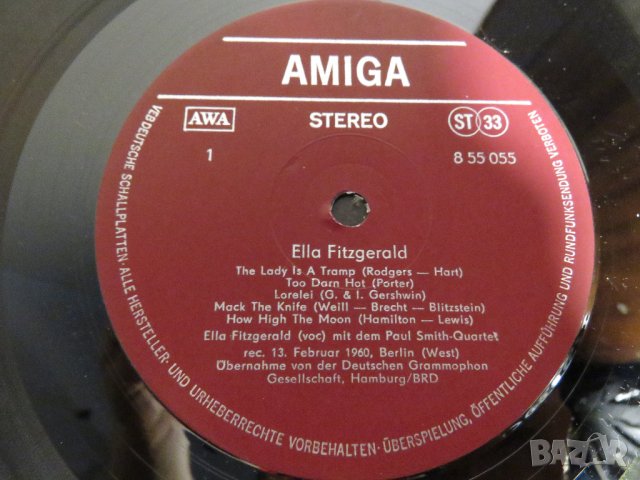 грамофонни плочи джаз, Грамофонна плоча Ела Фицджералд - изд. 78 год ! , снимка 5 - Грамофонни плочи - 28704696