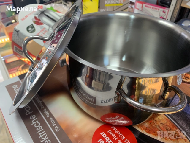 Тенджера за паста с капак за прецеждане , 4,5 литра, снимка 8 - Съдове за готвене - 53494533