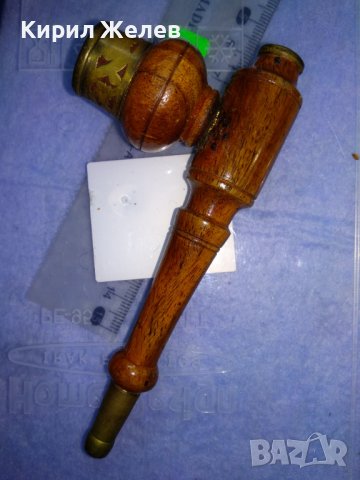 СТАРА РЯДКА КОЛЕКЦИОНЕРСКА ЛУЛА за ОПИУМ РЪЧНА МАЙСТОРСКА ИЗРАБОТКА ДЪРВО и БРОНЗ За КОЛЕКЦИЯ! 37701, снимка 6 - Колекции - 40690517