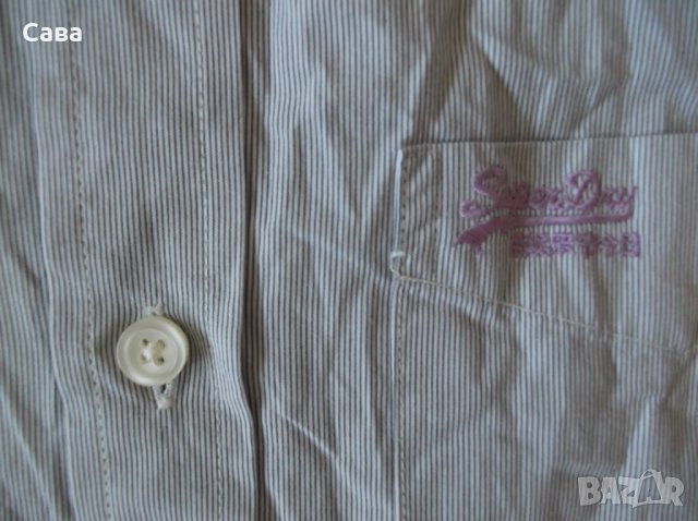 Риза SUPERDRY    мъжка,Л, снимка 3 - Ризи - 26885961