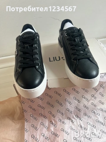 НОВИ уникални маратонки от естествена кожа LIU JO с цирконии, снимка 9 - Маратонки - 51378692