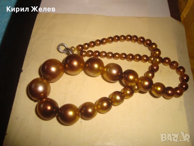 РЕТРО ПЕРЛЕНО ВИНТИДЖ АРТ ДЕКО КОЛИЕ ЧЕШКИ ПЕРЛИ СТАР ГЕРДАН 26638, снимка 4 - Антикварни и старинни предмети - 34806160