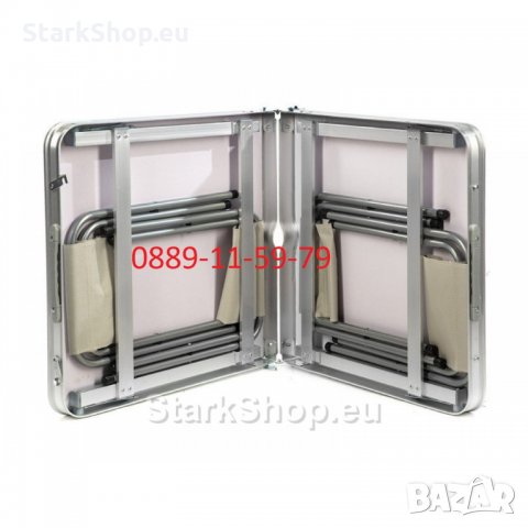 Комплект сгъваема маса за къмпинг с четири стола, снимка 3 - Градински мебели, декорация  - 28904949