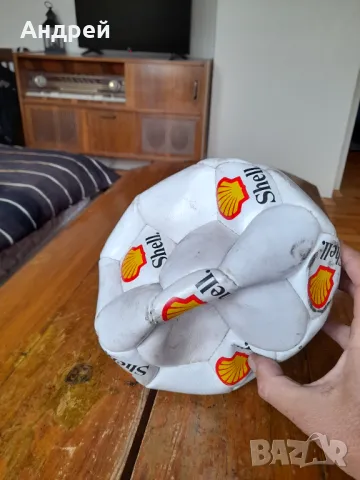 Стара футболна топка Shell, снимка 3 - Други ценни предмети - 50271519
