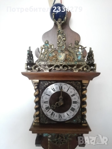 Стари стенни часовници в бароков и флоренциански стил. , снимка 3 - Антикварни и старинни предмети - 52017370