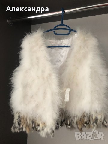 Бял Пухен елек , снимка 2 - Елеци - 33055557