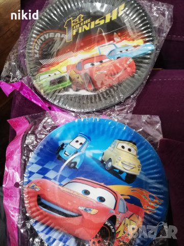 Макуин маккуин McQueen cars колите 10 бр парти чинии чинийки, снимка 3 - Чинии - 18488091