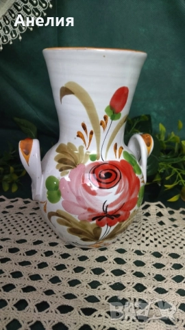 Ваза с две дръжки от Италия , снимка 3 - Вази - 51781433