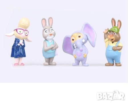 12 бр Зоотопия Зоотрополис Zootropolis Zootopia PVC пластмасови играчки фигурки за игра украса торта, снимка 4 - Фигурки - 24796678