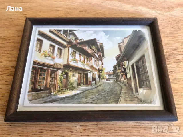 Голяма Картина в дървена рамка със стъкло, снимка 9 - Картини - 38309299