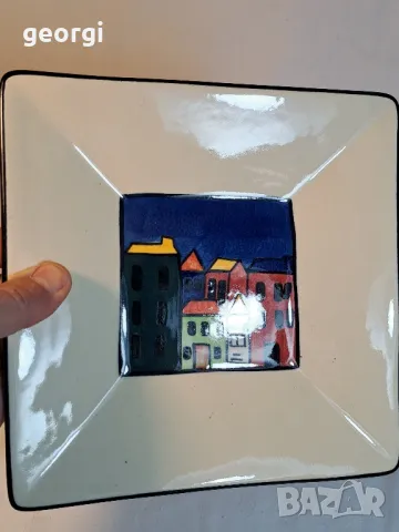 Temuka pottery Ноза Зеландия Керамична декоративна чиния   4/3, снимка 5 - Декорация за дома - 49027173