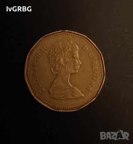 1 долар Канада 1989 Кралица Елизабет II , снимка 2 - Нумизматика и бонистика - 43702402