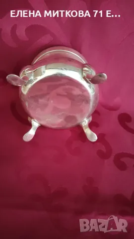 Посребрена купа WMF Германия и захарничка на крачета, снимка 5 - Аксесоари за кухня - 37714884