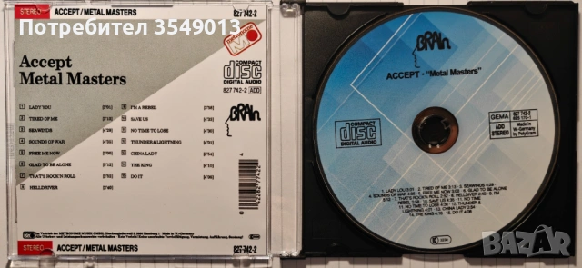 Неофициални cd / цд дискове - нови - ACCEPT, снимка 8 - CD дискове - 53237210