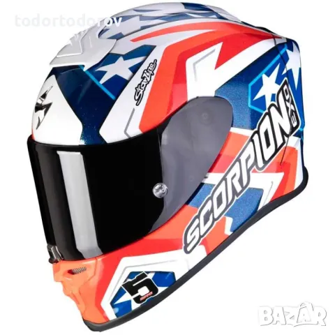 Мото Каска SCORPION EXO-R1 EVO CARBON A.Baustista World Superbike, снимка 1