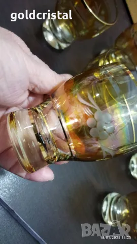 стари стъклени чаши , снимка 4 - Антикварни и старинни предмети - 48734087