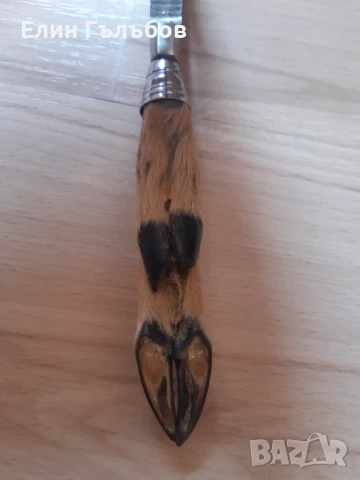 Орехотрошачка с дръжки крака от дива коза, снимка 4 - Колекции - 51273930