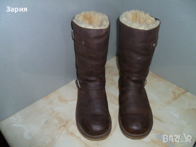 UGG оригинални кожени ботуши №38, снимка 4 - Дамски ботуши - 52915169