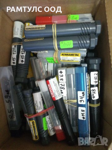 Твърдосплавни свредла със охлаждане guhring,kennametal,mitsubishi и sumitomo