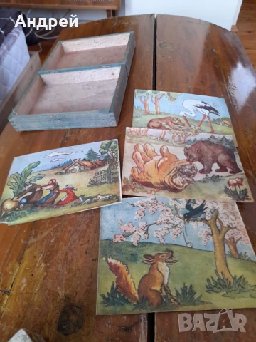 Стара детска игра с кубчета #19, снимка 6 - Други ценни предмети - 51171101