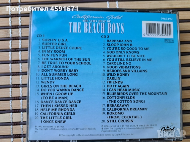 The Beach Boys – California Gold (The Very Best Of The Beach Boys), снимка 4 - CD дискове - 51890647