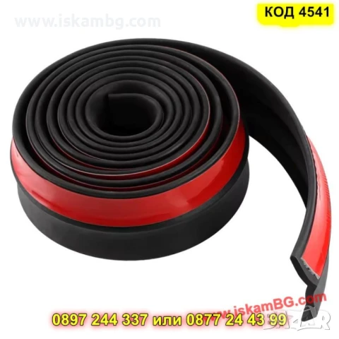 Чисто черен лип спойлер за предна броня - Универсален - КОД 4541, снимка 5 - Аксесоари и консумативи - 50646213