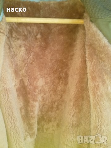 Военна полева шуба стар образец с подплата и яка от овча кожа, снимка 2 - Палта - 26858991