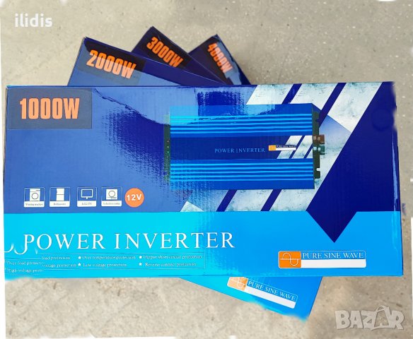 Инвертор 12 и 24 волта чиста синусоида, POWER Inverter Pure sine wawe,  соларни контролери, панели, снимка 2 - Друга електроника - 37118211