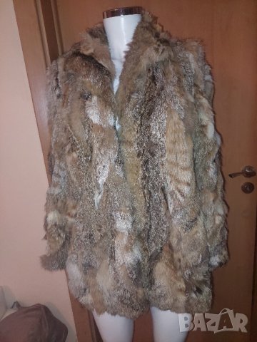 Дамско палто естествен косъм лисица, снимка 1 - Палта, манта - 43701232