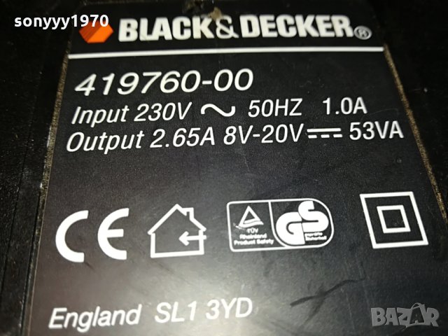 black & decker sl1 3yd 8v-20v charger 0606211456, снимка 15 - Други инструменти - 33121895
