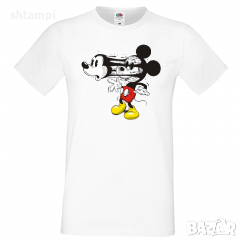 Мъжка тениска Mickey Mask Подарък,Изненада,Рожден ден, снимка 1 - Тениски - 36576181