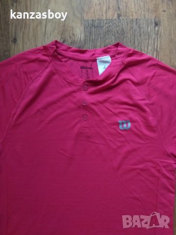 Wilson Men's Competition Henley Tennis - страхотна тенис тениска М КАТО НОВА, снимка 6 - Тениски - 44846446