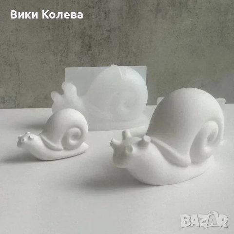 Силиконов молд – малко охлювче (S размер), снимка 3 - Форми - 51746504