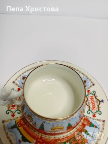 Чаша  за кафе "Златокуполна Москва" , Рyсия - ИФЗ., снимка 5 - Чаши - 53579007