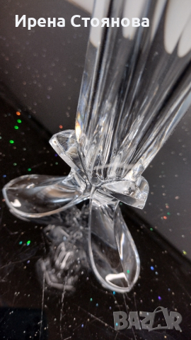 Кристална ваза d'Arques  France. Височина 22 см. Нова, в оригинална опаковка. , снимка 8 - Вази - 44852824