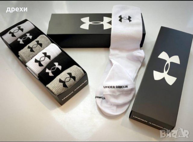 GUCCI LOUIS VUITTON  Calvin Κlein  Nike Lacoste 6 чифта чорапи в кутия, снимка 18 - Дамски чорапи - 39786745