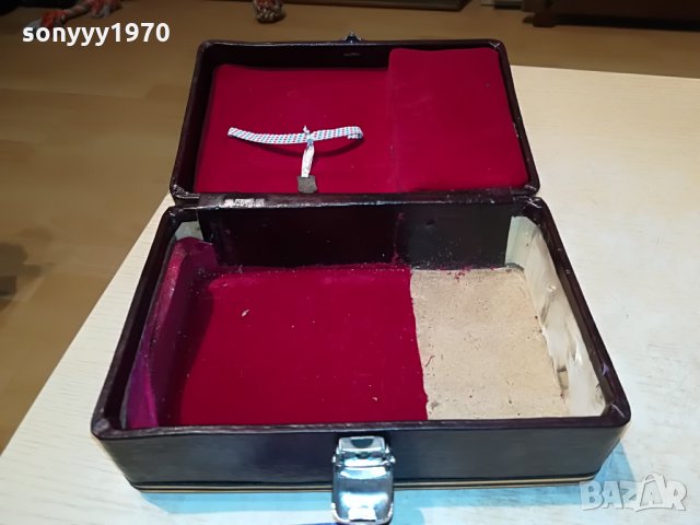 кожено куфарче с златен обков-внос швеция 1907210922, снимка 10 - Колекции - 33560555