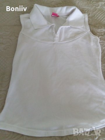 Бяла спортна блузка  - М,Л, снимка 2 - Тениски - 33221142