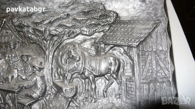 Метално пано, снимка 2 - Антикварни и старинни предмети - 53066446