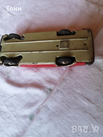 Ламаринена стара играчка Мерцедес с механизъм, снимка 6 - Колекции - 51137284