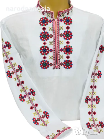 МЪЖКА РИЗА С БРОДИРАНА ШЕВИЦА - Модел 26, снимка 4 - Други - 47852196